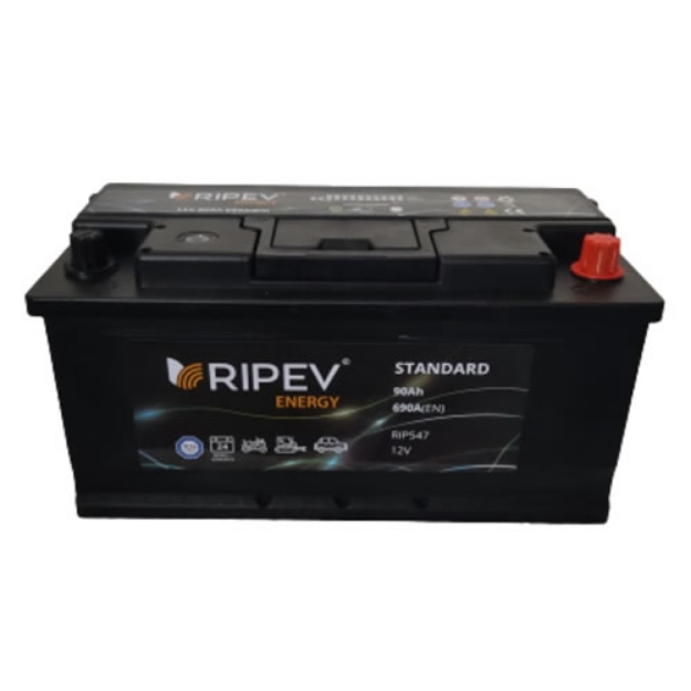 Imagen de BATERIA RIPEV ENERGY 90Ah D 12V 350X175X175