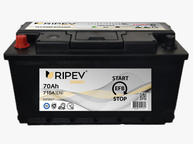 Imagen de Bateria RIPEV Energy EFB Start-Stop 70AH