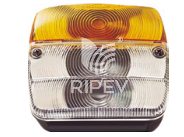 Imagen de VIDRO FAROLIM DRT/ESQ BRANCO/LARANJA H.100XL.110